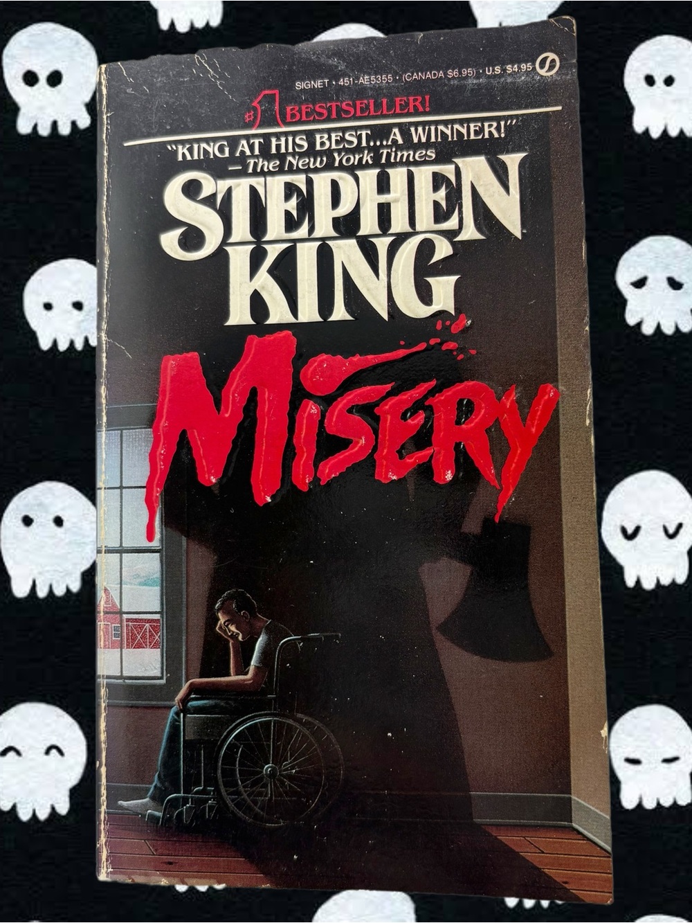 Vintage Signet Stephen King - Misery Paperback Novel